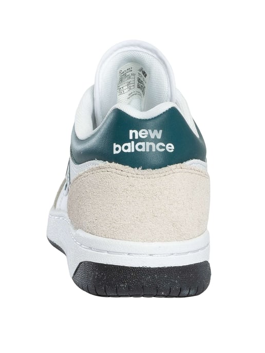 New Balance 480 Leather Trainers, White - Image 5
