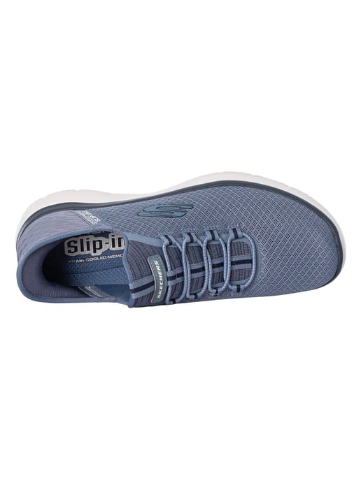 Skechers Slip-ins Summits High Range Trainers, Blue - Image 6