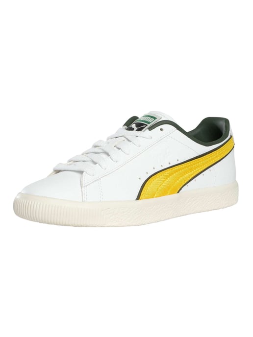 Puma Clyde Varsity Trainers, White - Image 1
