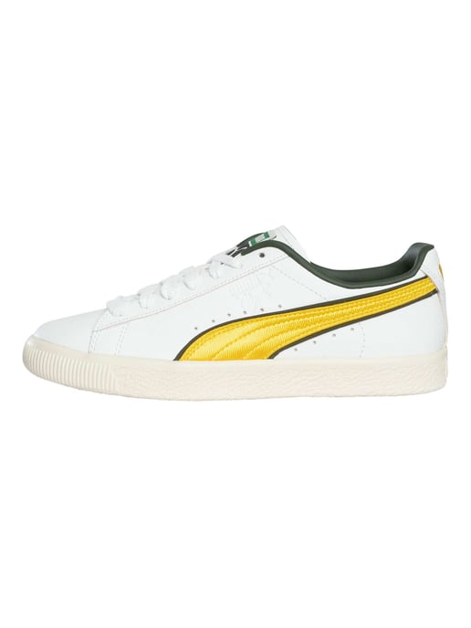 Puma Clyde Varsity Trainers, White - Image 2
