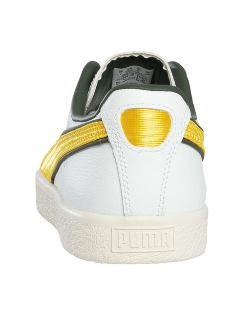 Puma Clyde Varsity Trainers, White - Image 5