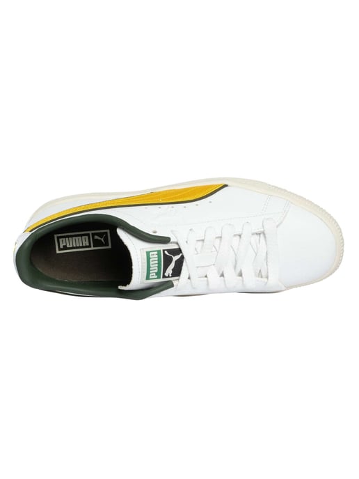 Puma Clyde Varsity Trainers, White - Image 6