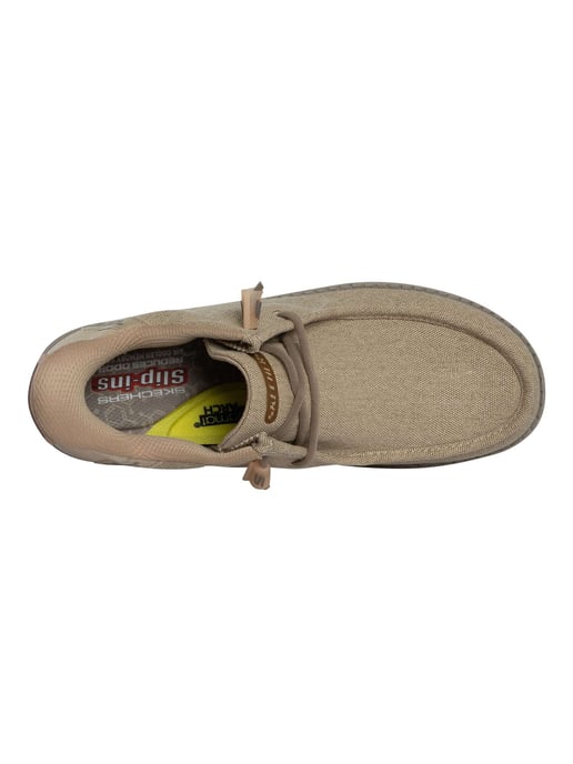 Skechers Slip-Ins Relaxed Fit Melson Trainers, Beige - Image 6