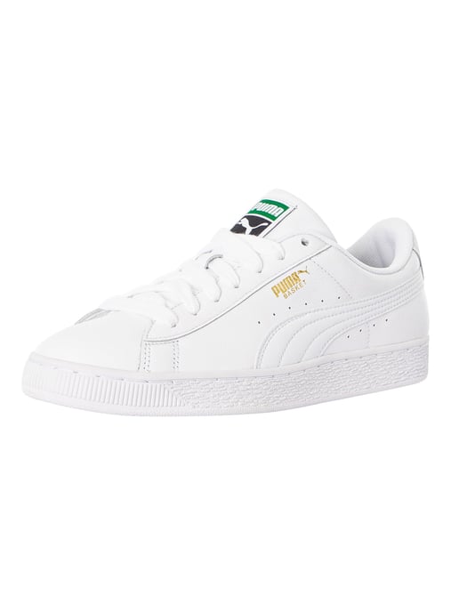 Puma Basket Klassieke Leren Sneakers, Wit - Image 1