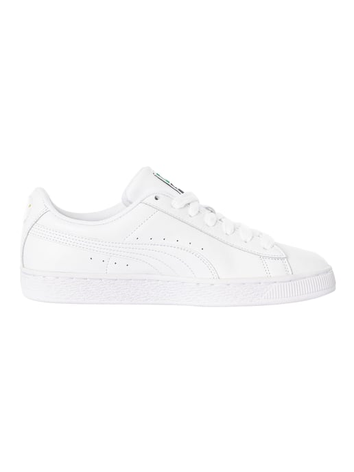 Puma Basket Klassieke Leren Sneakers, Wit - Image 3