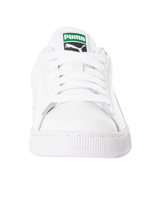 Puma Basket Klassieke Leren Sneakers, Wit - Image 4