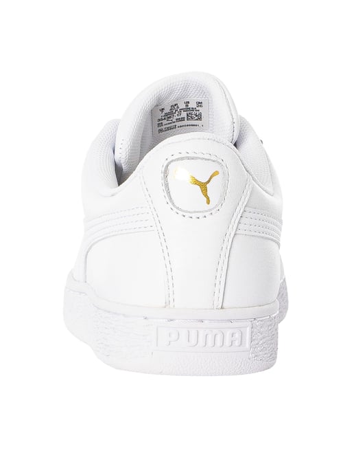 Puma Basket Klassieke Leren Sneakers, Wit - Image 5
