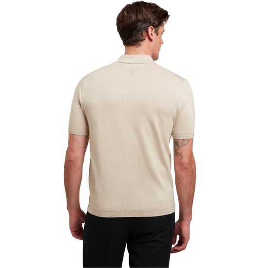 Ted Baker Nickk Knitted Taupe Polo Shirt - Image 2