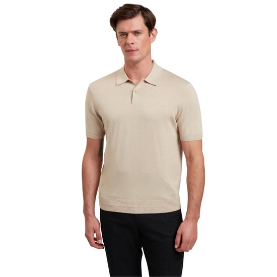 Ted Baker Nickk Knitted Taupe Polo Shirt - Image 4