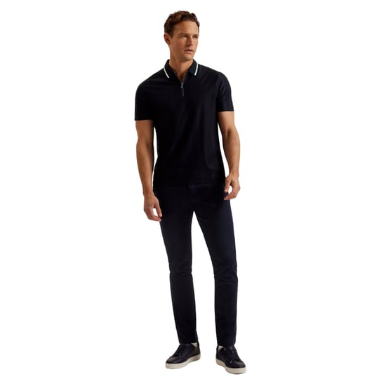 Ted Baker Orbite Slim Fit Jacquard T Polo Shirt - Image 4