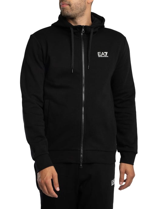 EA7 Train Core Zip Hoodie Tracksuit, Black - Image 3