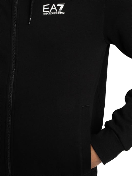 EA7 Train Core Zip Hoodie Tracksuit, Black - Image 5