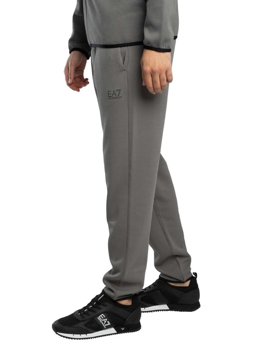 EA7 Joggingbroek Met Logo En Ritssluiting Aan De Zijkant, Grijs - Image 2