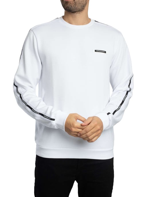 EA7 Sweatshirt Met Logo-Tape, Wit - Image 2