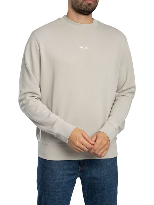 BOSS Wesmallcrew-Sweatshirt, Grijs - Image 2