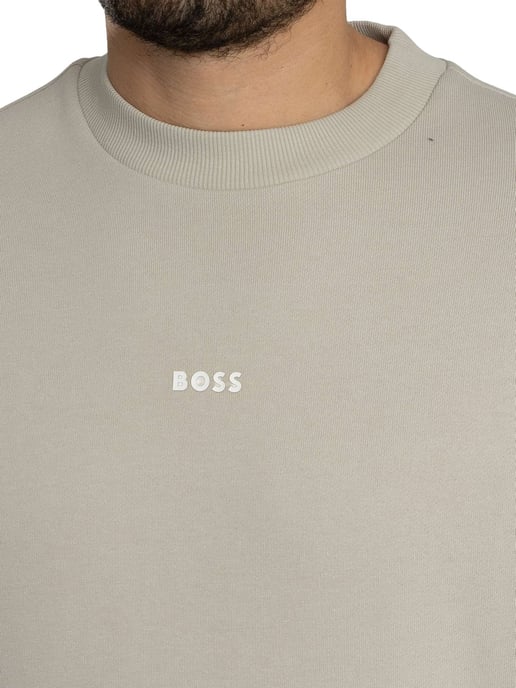 BOSS Wesmallcrew-Sweatshirt, Grijs - Image 4