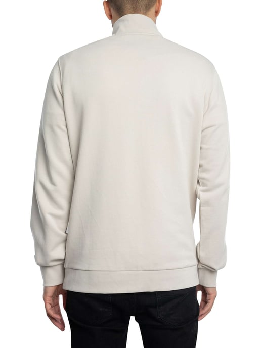 Lyle & Scott Loopback Sweatshirt Met Kwartrits, Beige - Image 3