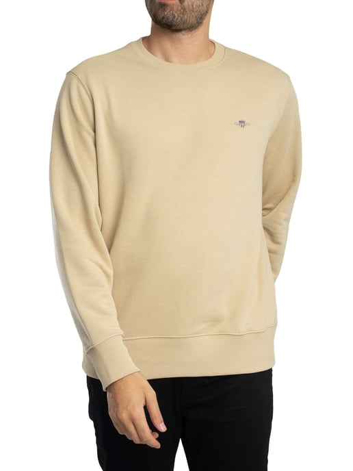 GANT Regular Shield Sweatshirt, Beige - Image 2