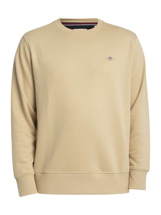 GANT Regular Shield Sweatshirt, Beige - Image 6