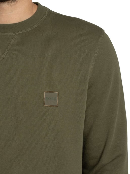 BOSS Westart Sweatshirt, Green - Image 4