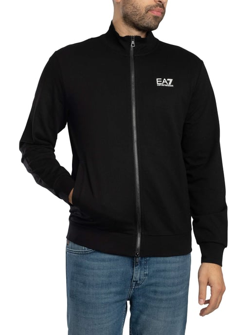 EA7 Aperta Zip Track Jacket, Black - Image 2
