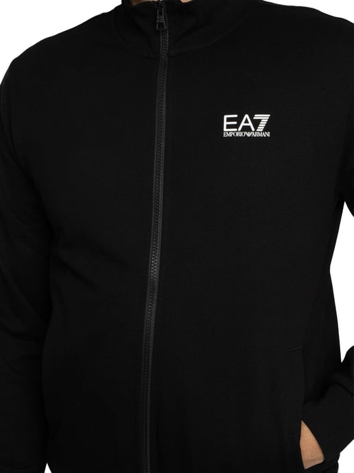 EA7 Aperta Zip Track Jacket, Black - Image 4