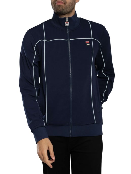 Fila Armando Trainingsjack Met Contrasterende Biezen, Blauw - Image 2