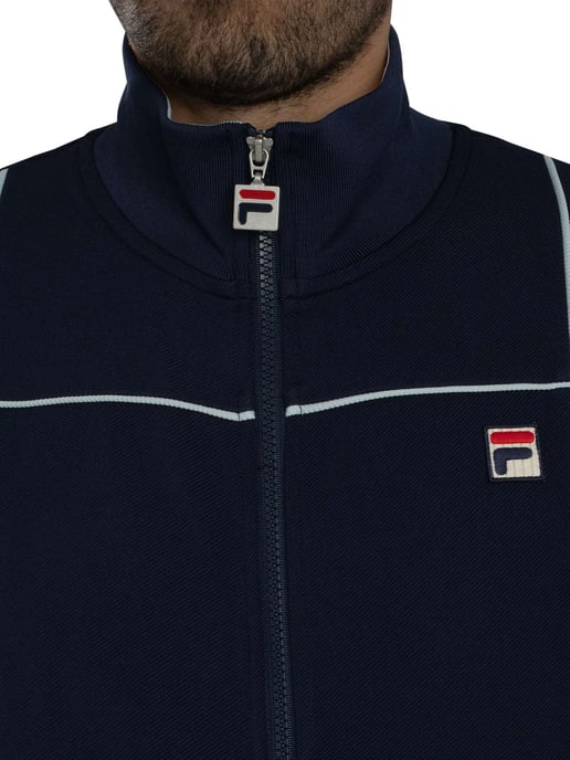 Fila Armando Trainingsjack Met Contrasterende Biezen, Blauw - Image 5