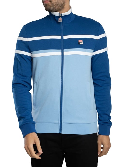 Fila Giovanni Contrast Panels Track Jacket, Blue - Image 2