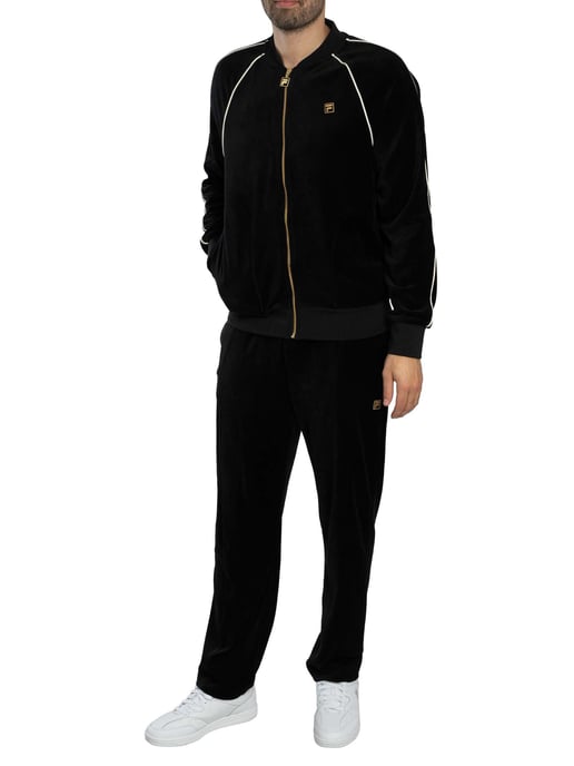 Fila Fella Velours Jas, Zwart - Image 5