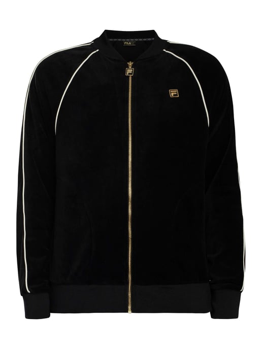 Fila Fella Velours Jas, Zwart - Image 6