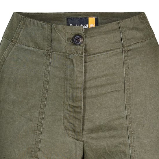 Timberland Dames Citadel Linnen Korte Broek (Bladgroen) - Image 3