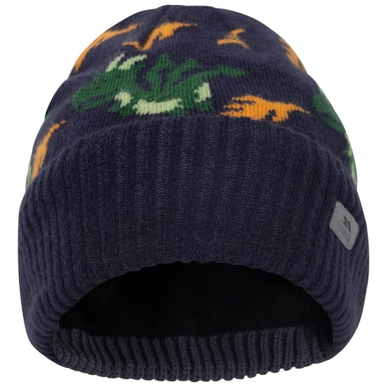 Trespass Timbo Dragon gebreide muts voor jongens (Marine) - Image 1