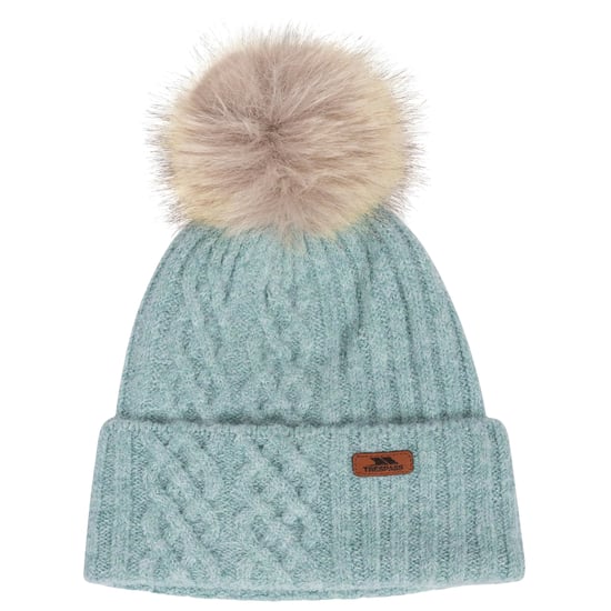 Trespass Gebreide muts van cederhout voor dames (Dusty Teal) - Image 1
