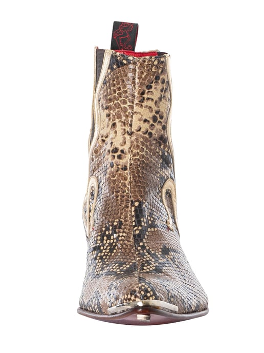 Jeffery West Chelsea-Laarzen Met Slangenprint, Beige - Image 4