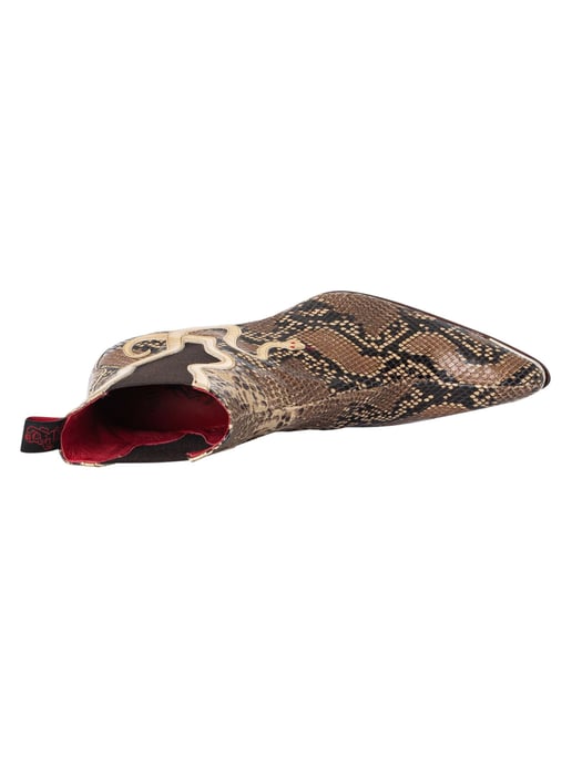 Jeffery West Chelsea-Laarzen Met Slangenprint, Beige - Image 6
