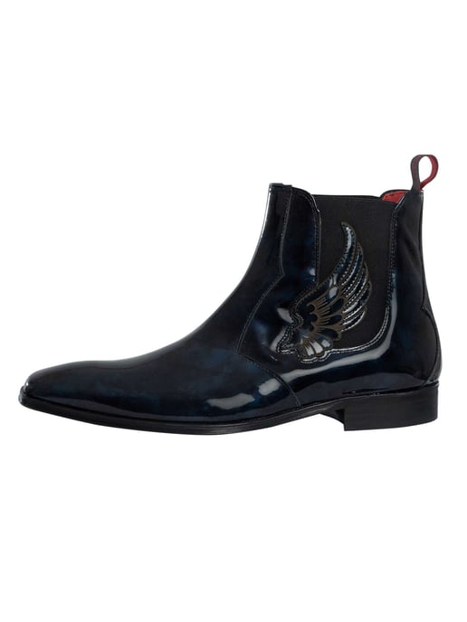 Jeffery West Wings Leren Chelsea-Laarzen, Blauw - Image 2