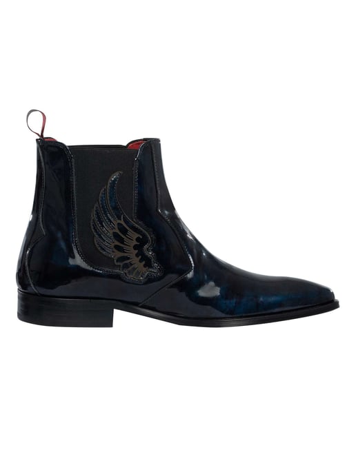Jeffery West Wings Leren Chelsea-Laarzen, Blauw - Image 3