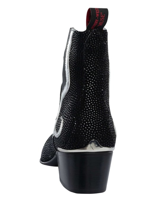 Jeffery West Snake Crell Chelsea Boots, Black - Image 5