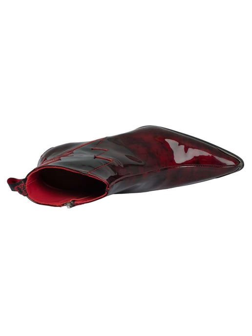 Jeffery West Leren Chelsea-Laarzen Met Bliksemrits, Rood - Image 6