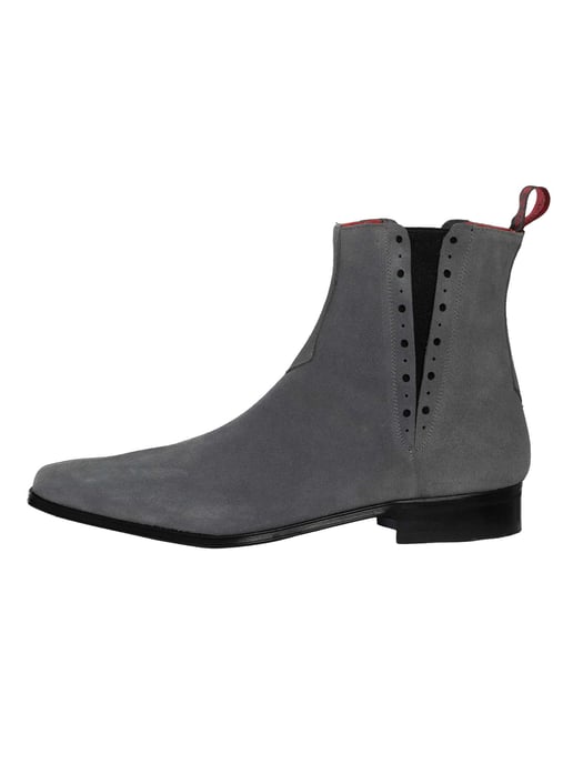 Jeffery West Suède Chelsea Boots, Grijs - Image 2