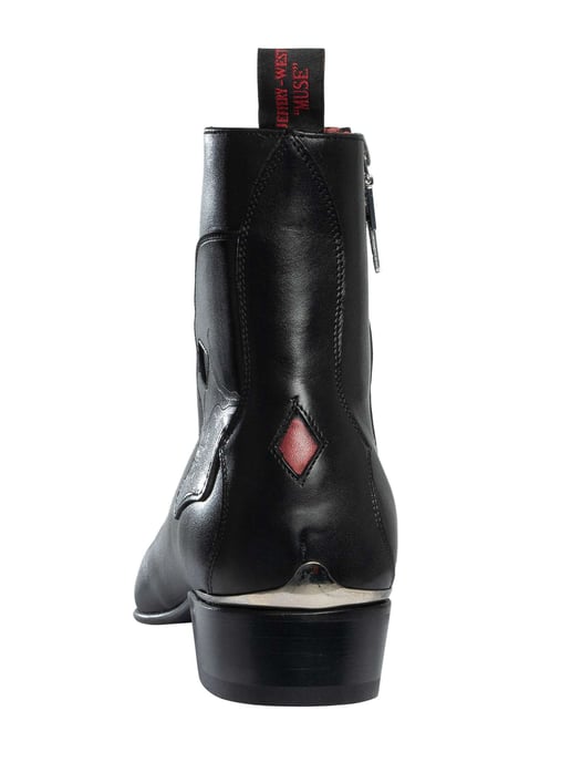 Jeffery West Chelsea Boots Met Doodskopmotief En Ritssluiting, Gemaakt Van Leer., Zwart - Image 5