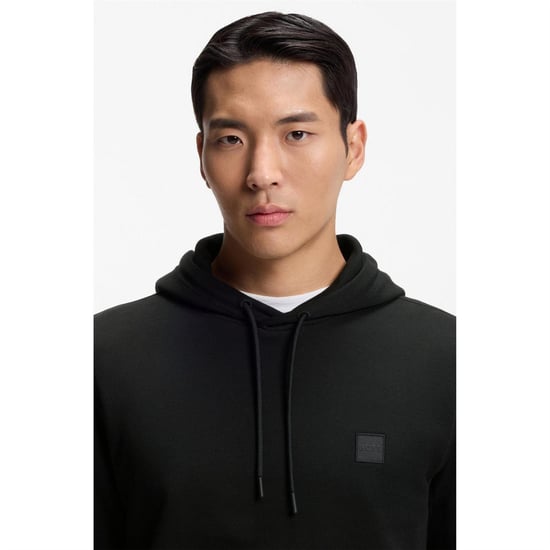 Boss Heren Wetalk Pullover Hoodie (Jet Zwart) - Image 4