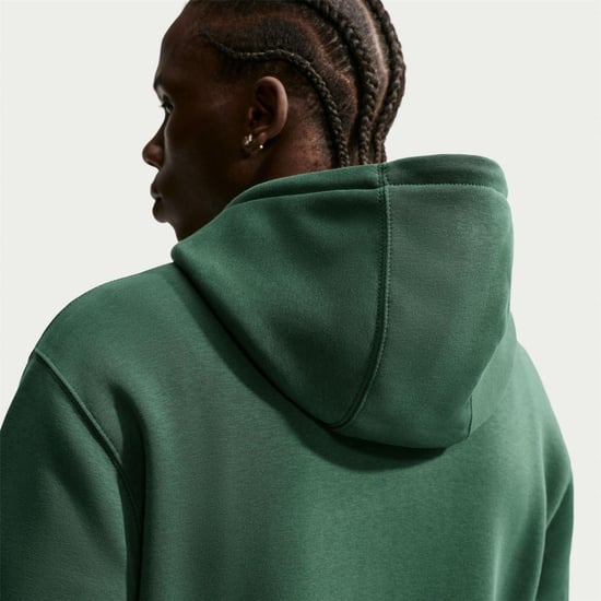 Nike Mens Club Fleece Pullover Hoodie (Forest Green) - Image 3