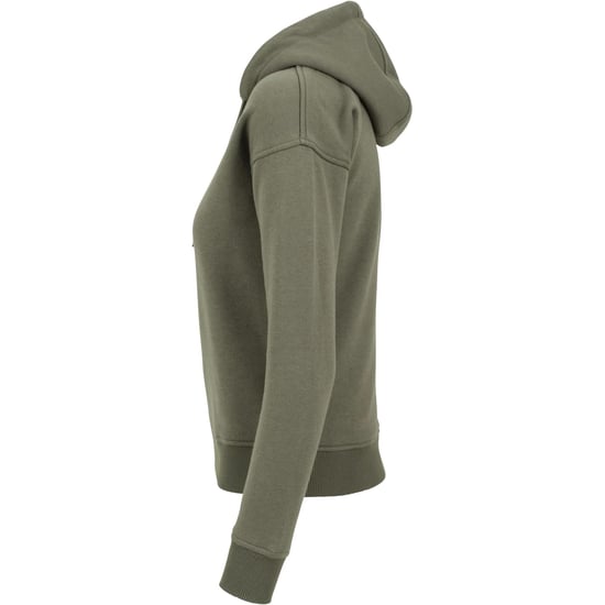 Urban Classics Dames/Dames Effen Hoodie (Olijf) - Image 3
