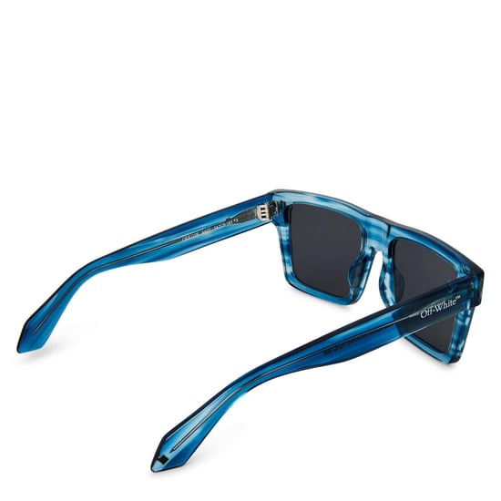 Off White Unisex-zonnebril voor volwassenen met vierkant montuur (Blauw/Donkergrijs) - Image 2