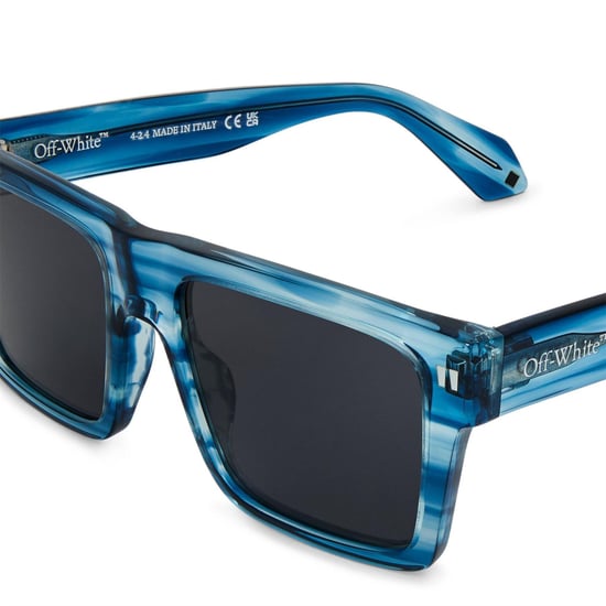 Off White Unisex-zonnebril voor volwassenen met vierkant montuur (Blauw/Donkergrijs) - Image 3