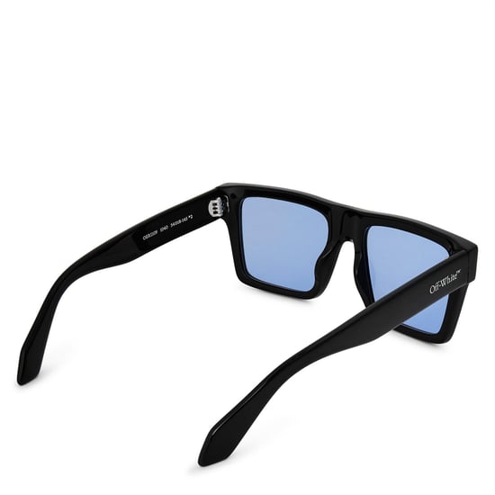 Off White Unisex-zonnebril voor volwassenen met vierkant montuur (ZWART/BLAUW) - Image 2
