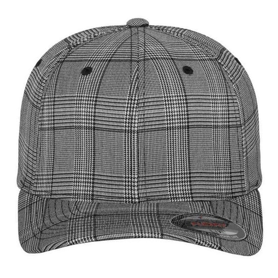 Flexfit Geruite Glen Plaid Baseball Cap (Zwart/Wit) - Image 1