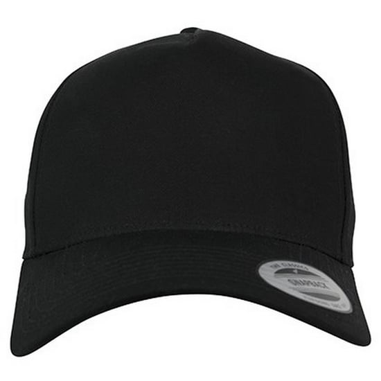 Flexfit Klassieke 5 Paneel Snapback Cap (Zwart) - Image 2